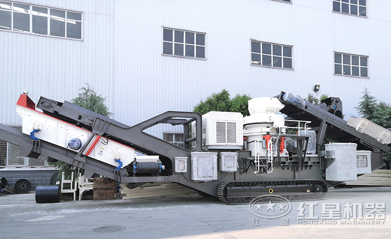 履帶圓錐破碎機(jī)，遙控移動(dòng)